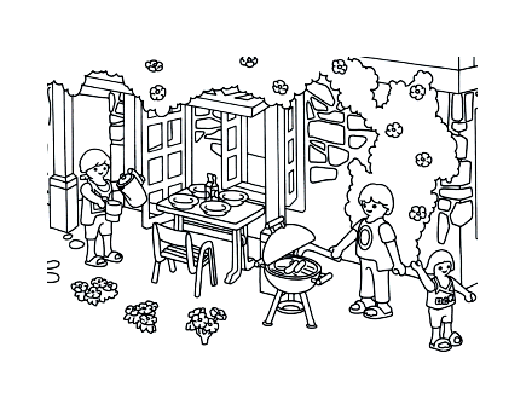 Coloring Page : Playmobils for kids Printable Coloring Page for Kids : Playmobils for kids