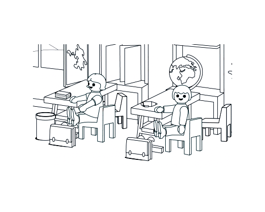 Coloring Page : Playmobils for kids Printable Coloring Page for Kids : Playmobils for kids