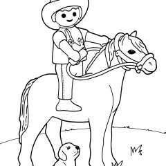 Printable Playmobils coloring sheets for Kids