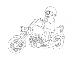 Coloring page playmobils free to color for children