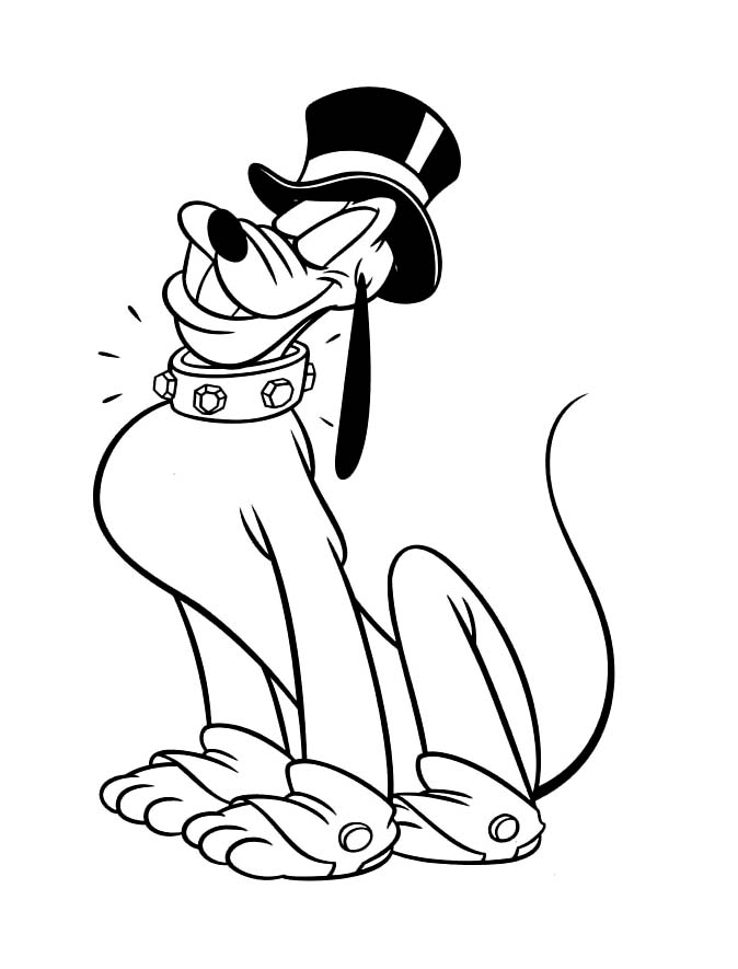 Pluto to color for kids - Pluto Kids Coloring Pages