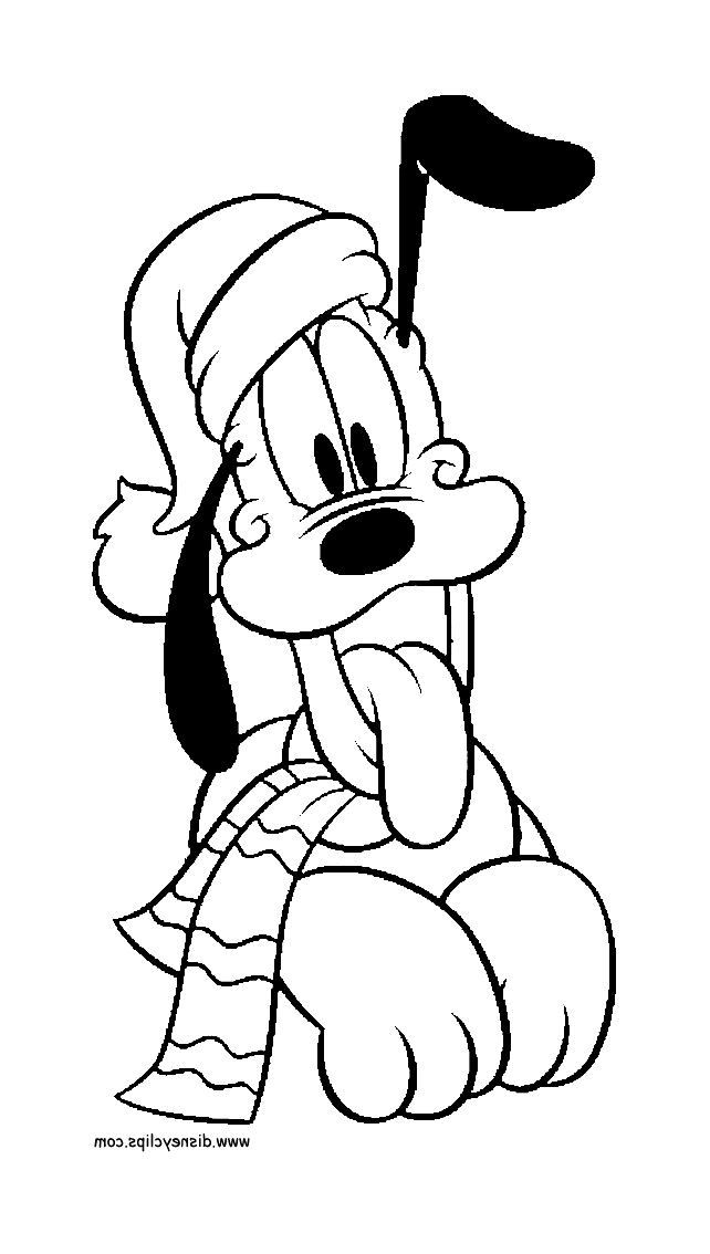 Simple Pluto coloring page