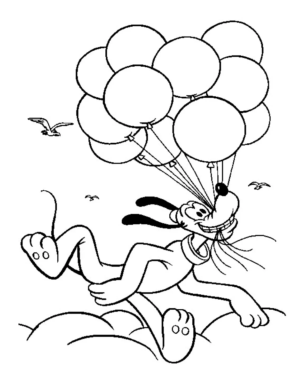 Pluto coloring page for kids