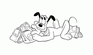 Coloring page pluto to print for free