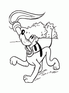 Coloring page pluto free to color for children