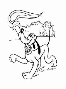 mickey and pluto coloring pages