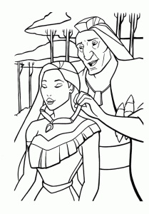 Pocahontas coloring pages to print for kids