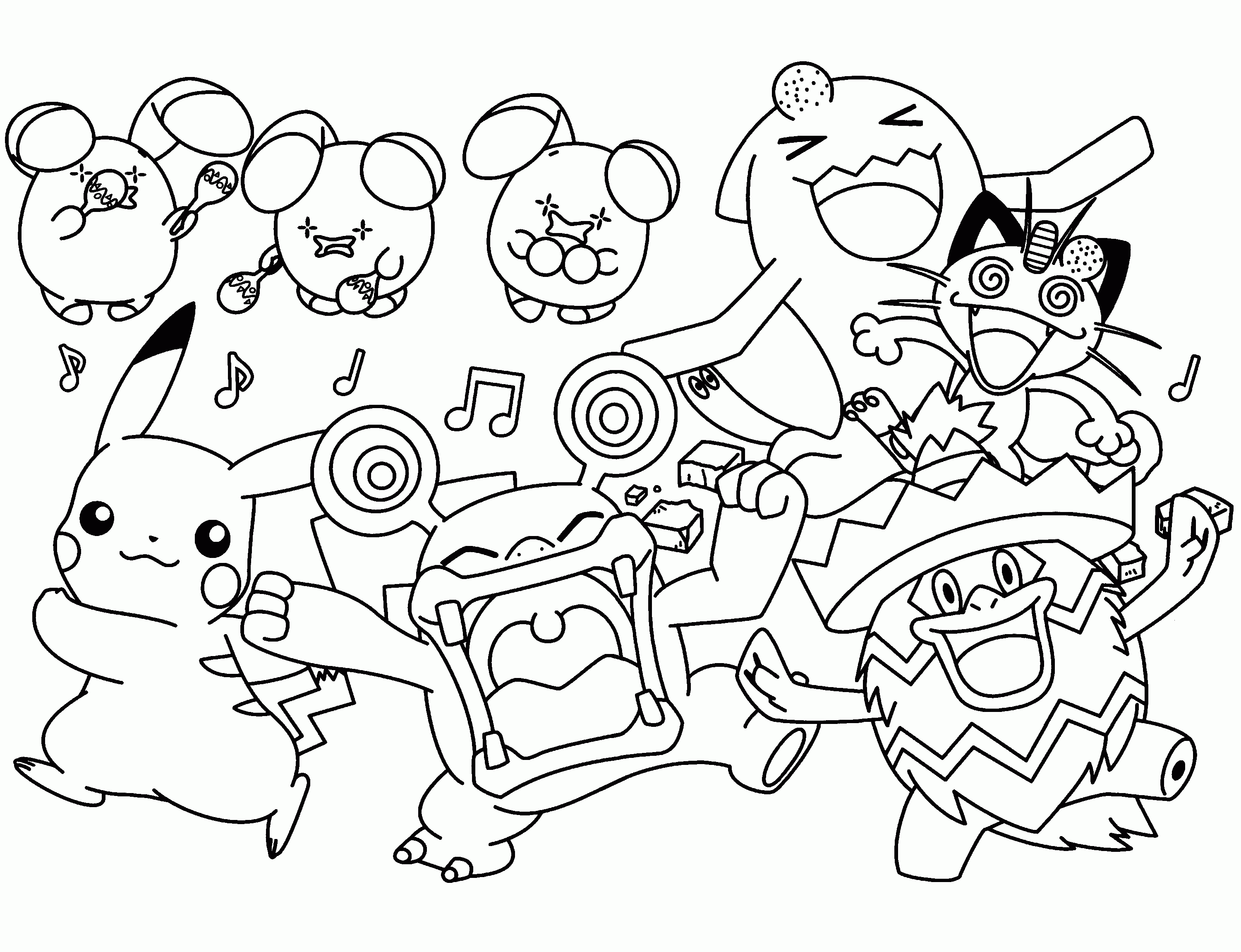 Pokemon coloring page to download