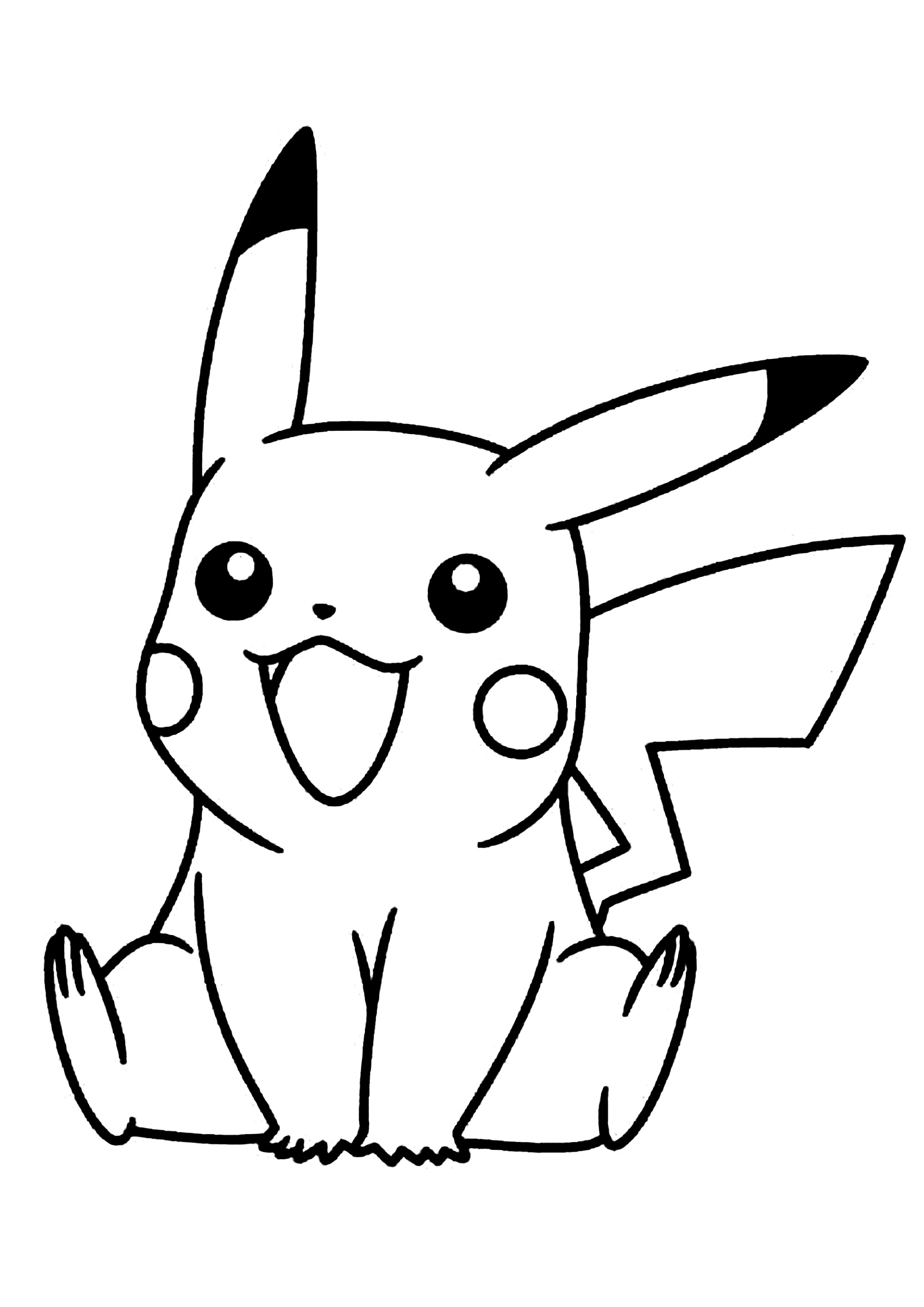 Pikachu sitting