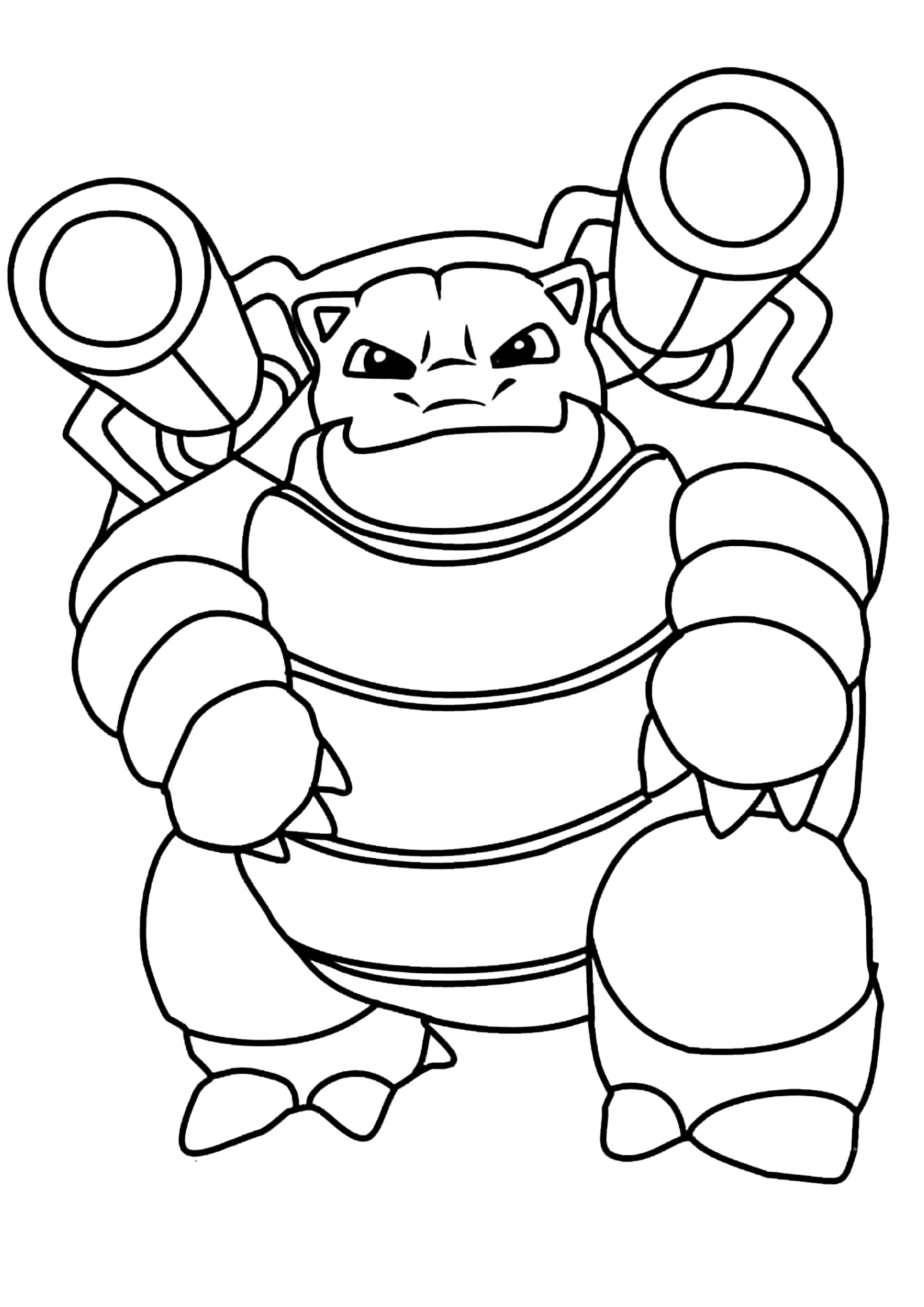 Blastoise : Easy Coloring page