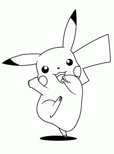 Coloring page pokemon for children