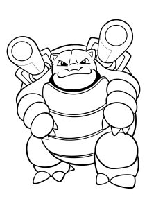 Blastoise : Simple coloring page