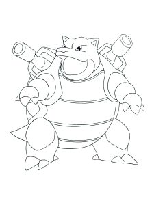 Blastoise : Coloring page to print and color