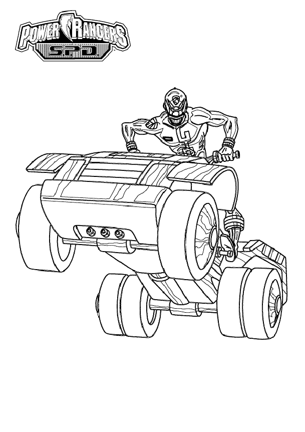 Super simple Power Rangers coloring pages