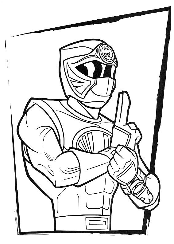 Free Power Rangers coloring page to print and color, for kids