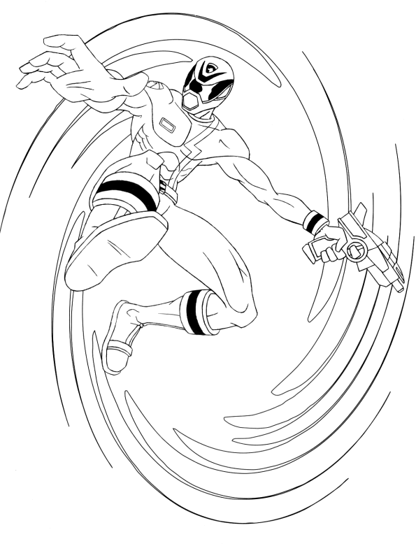 Beautiful Power Rangers coloring pages