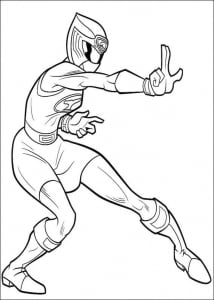 Free Power Rangers coloring page to print