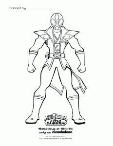 Coloring page power rangers to download for free