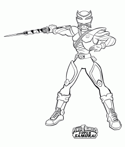 Coloring page power rangers to download