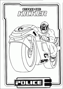 Coloring page power rangers to color for children