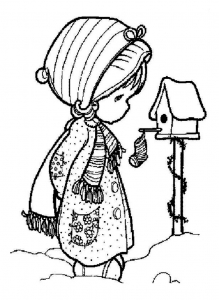 Free download of Precious Moments Coloring (Precious Time Coloring Page)
