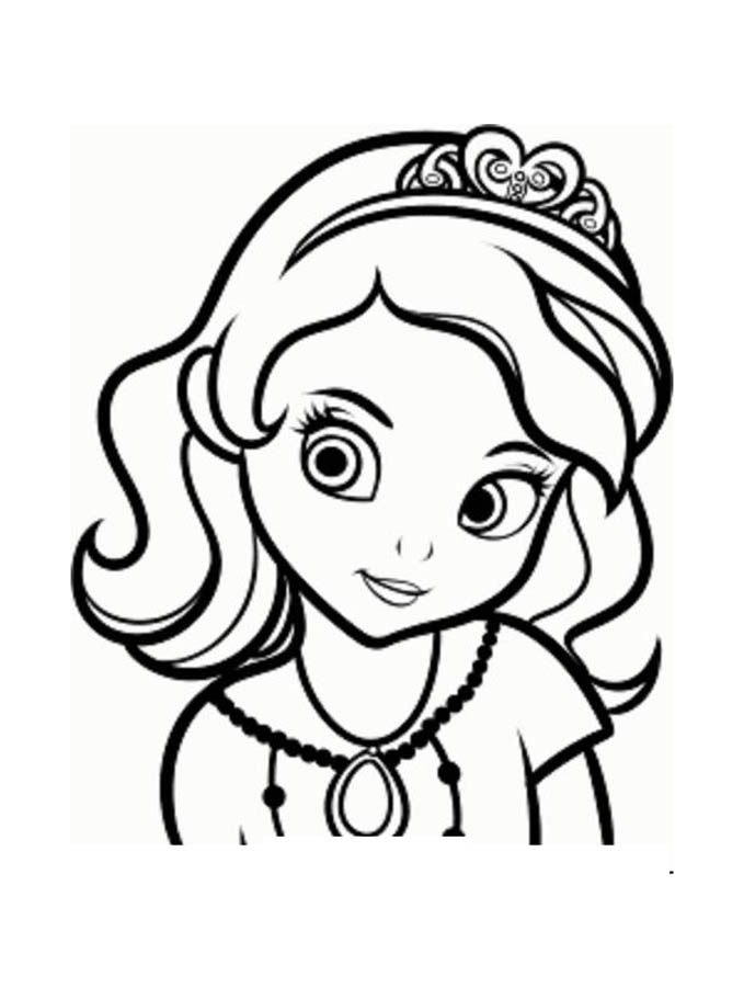 Cute Sofia The First Drawing