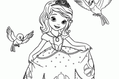 Sofia the First Coloring Pages for Kids