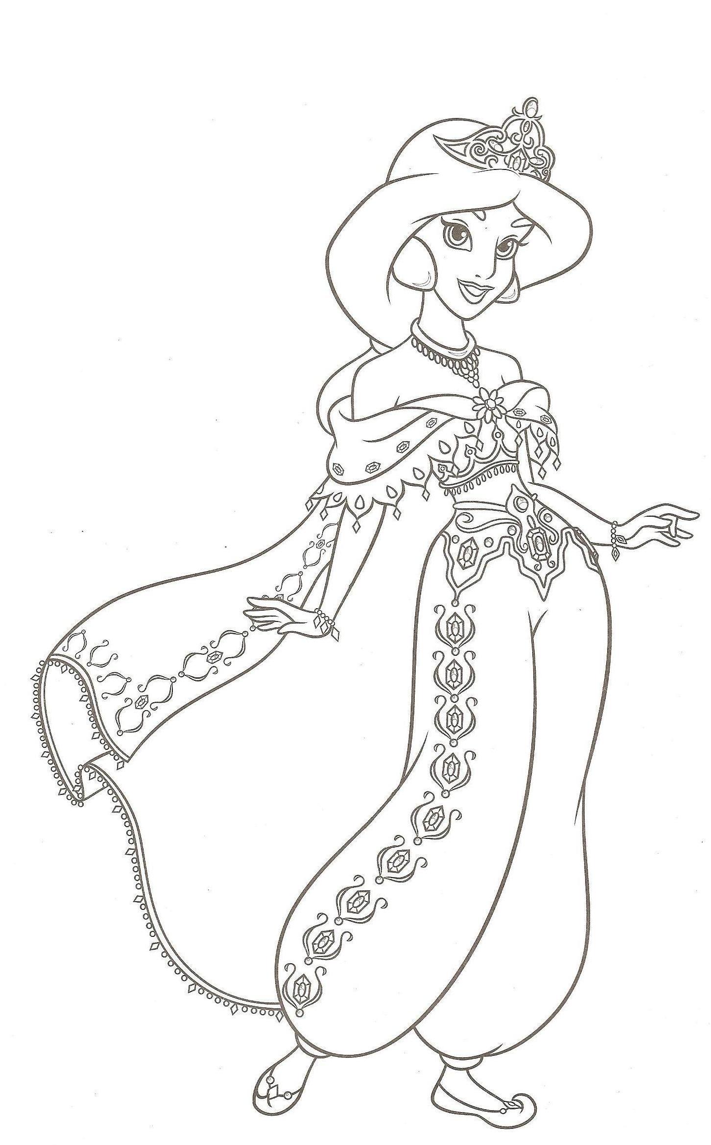 Funny Princesses coloring page