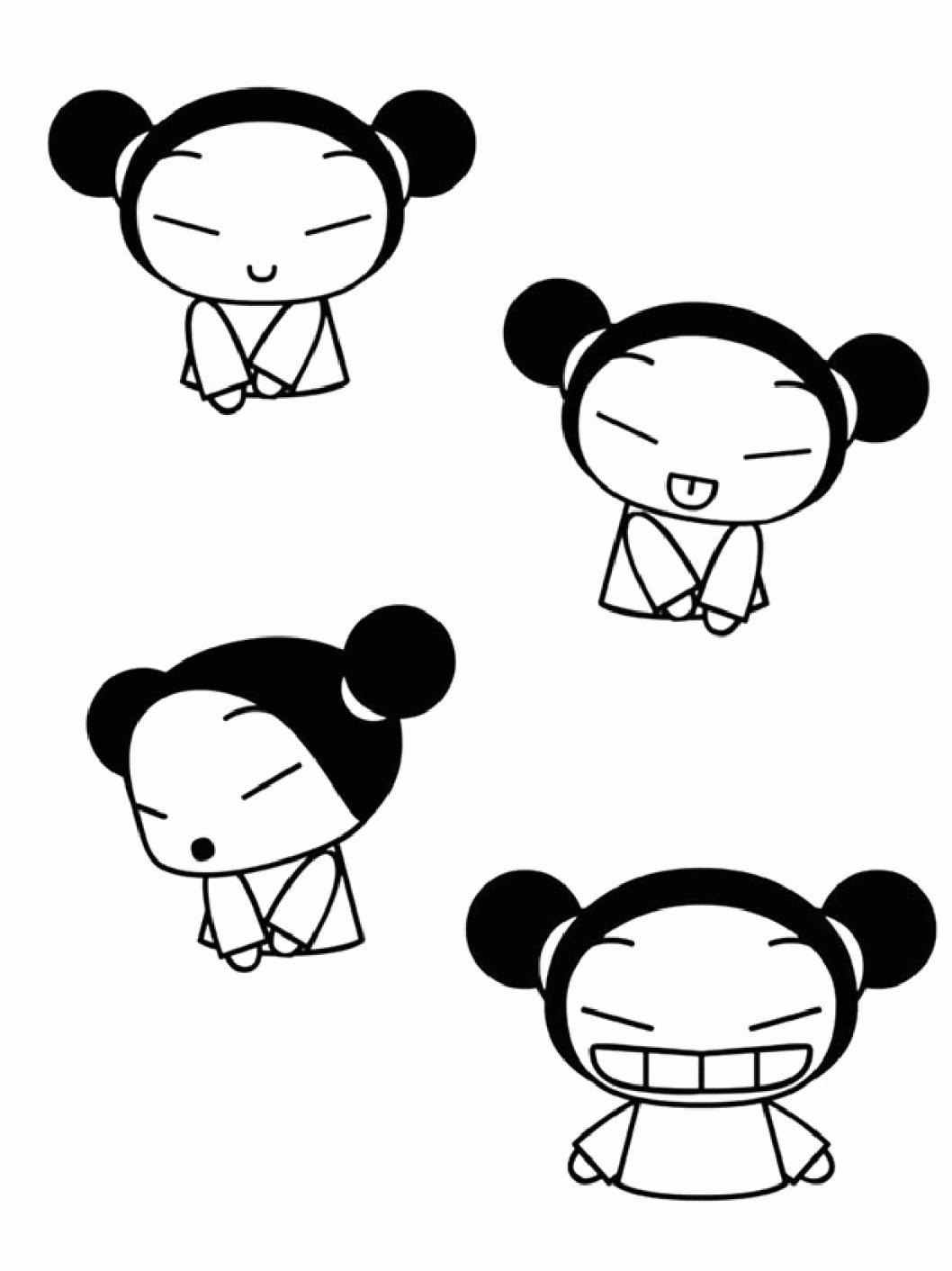 Coloriage Pucca