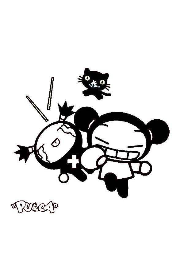 Pucca to download for free - Pucca Kids Coloring Pages