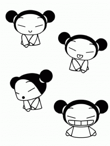 Pucca 8th coloring pages for kids