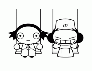 Pucca coloring pages to download