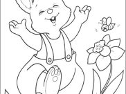 Rabbit and Bunnies Coloring Pages for Kids