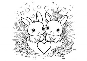 Two little rabbits