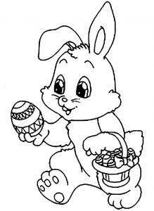 Coloring page rabbit free to color for children