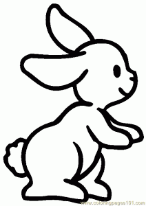 Coloring page rabbit free to color for children