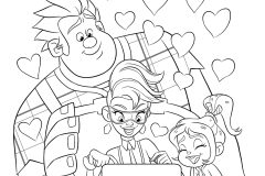 Printable Wreck it Ralph 2 coloring sheets for Kids