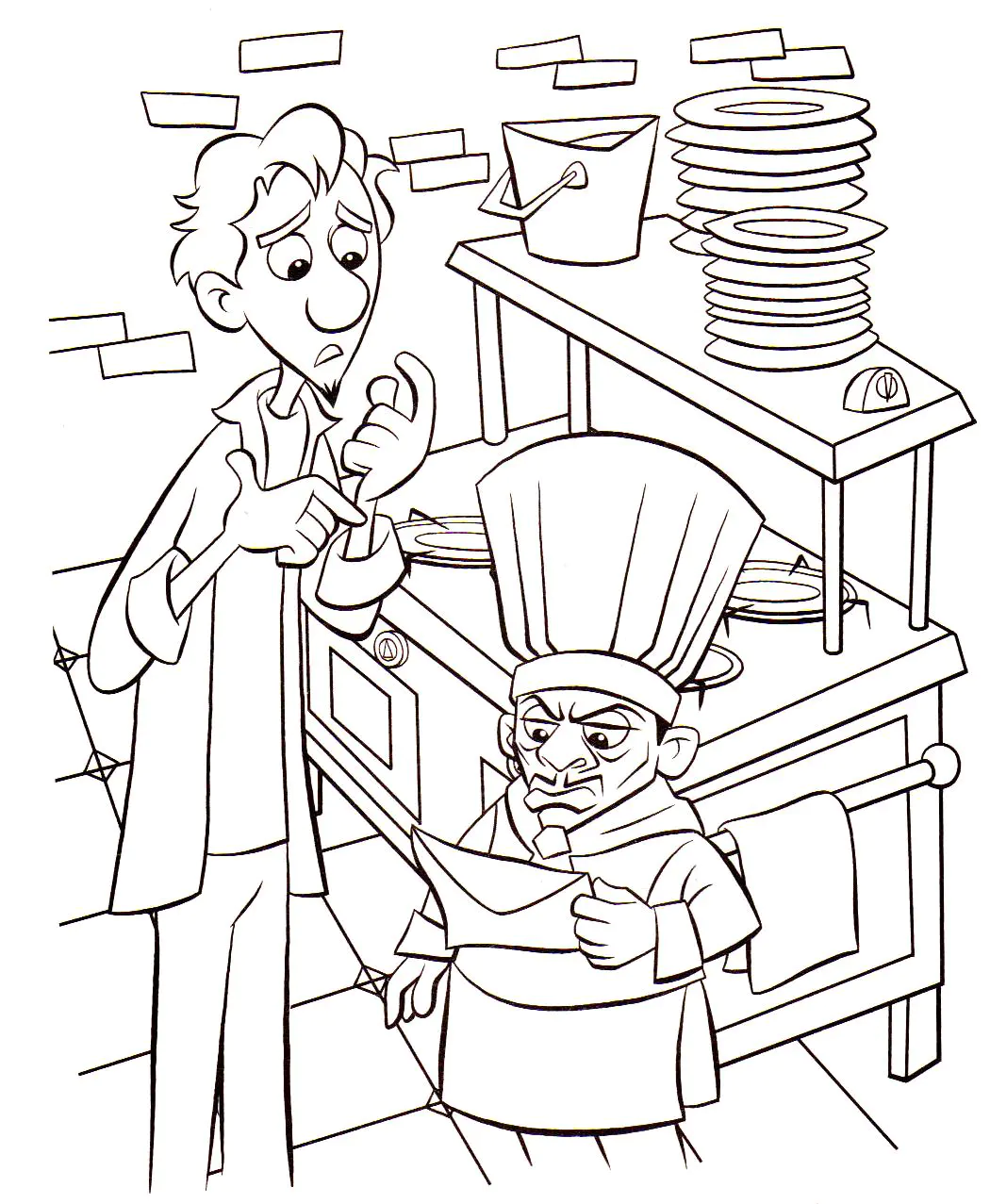 Ratatouille coloring page for kids