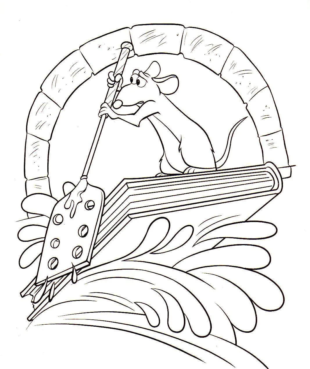 Printable Ratatouille coloring page
