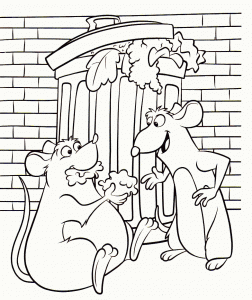 Coloring page ratatouille free to color for kids