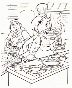 Image of Ratatouille to download and color