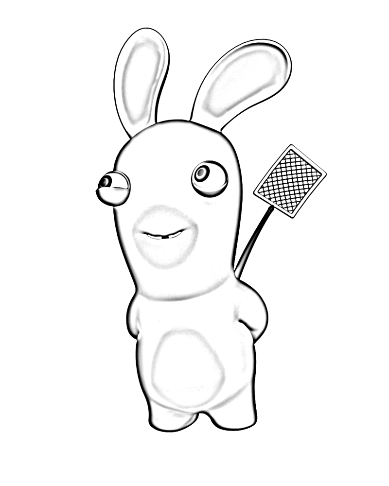 Rabbids image to download and print for kids