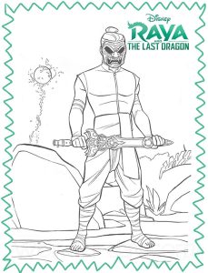 Menacing character (Raya and the Last Dragon Coloring Page)