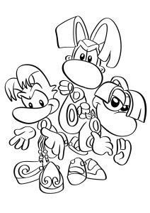 Coloring page rayman for children
