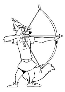 Robin Hood and his bow
