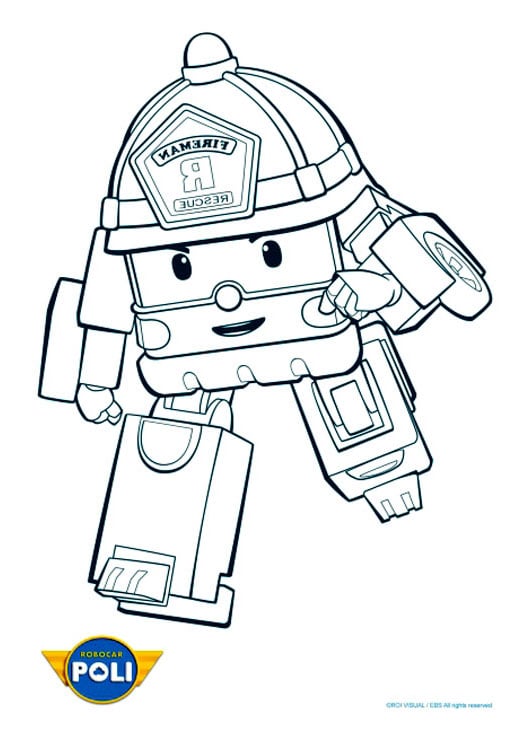 Robocar Poli For Children Robocar Poli Kids Coloring Pages