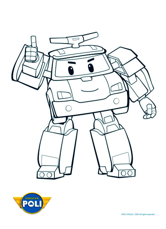 Robocar Poli To Download Robocar Poli Kids Coloring Pages