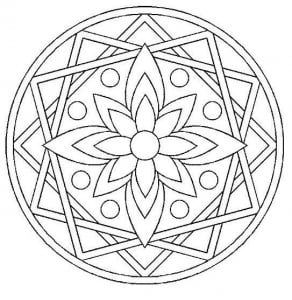 Free printable rosette coloring pages