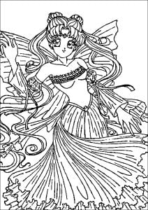 Printable Coloring Page for Kids : Sailor moon to download