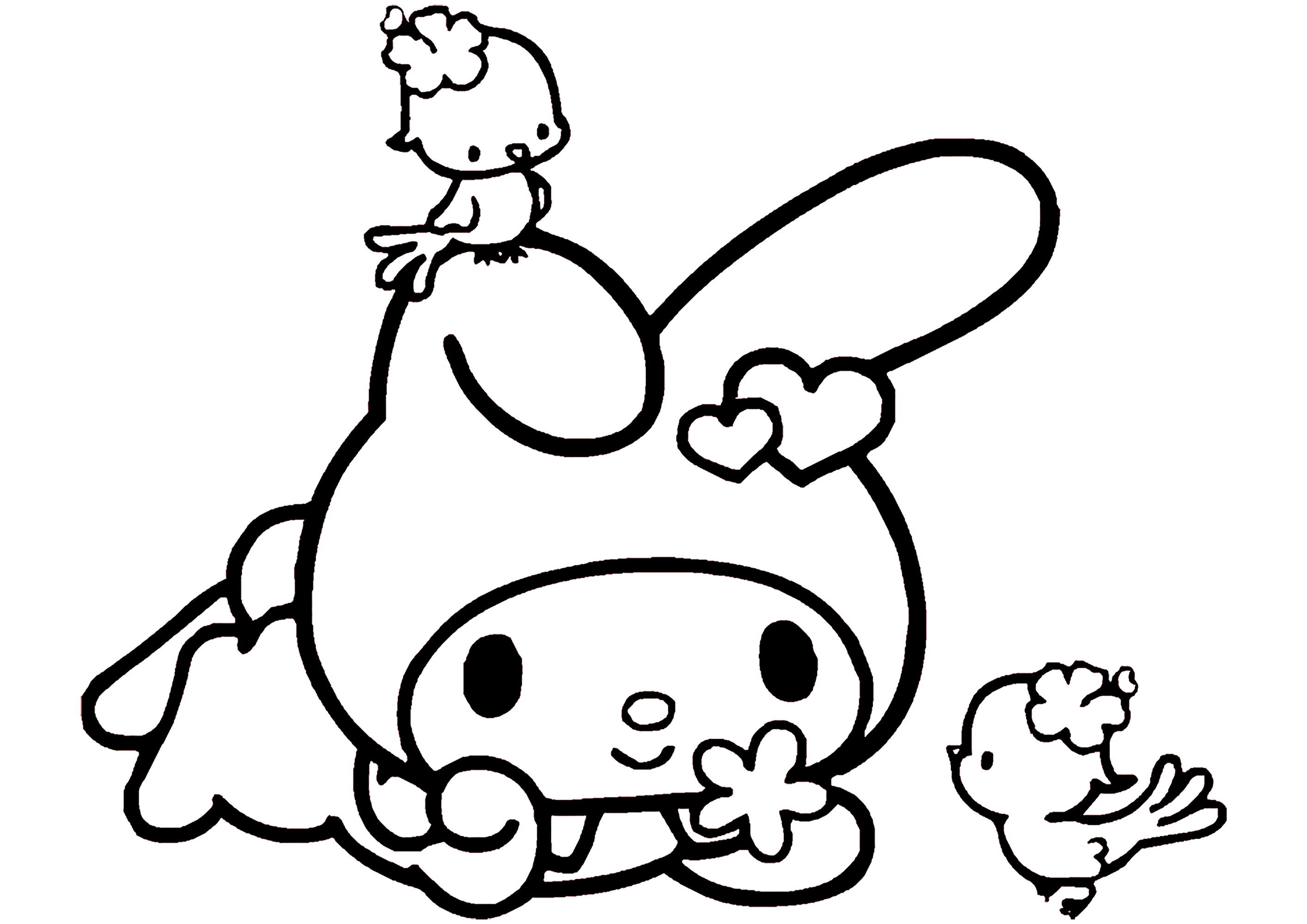 My Melody and little birds